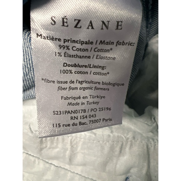 Sezane Classic Blue Women's Jeans - Picture 5 of 5